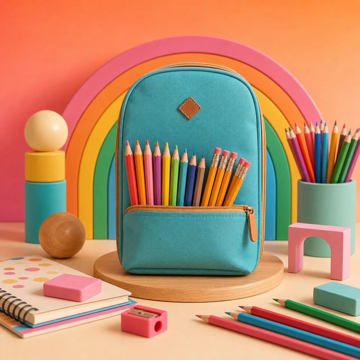 Kit Volta às Aulas com Estojo e Lápis
